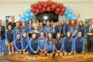 Claret Jug and Sam Maguire trophy in Keady School visit