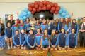 Claret Jug and Sam Maguire trophy in Keady School visit