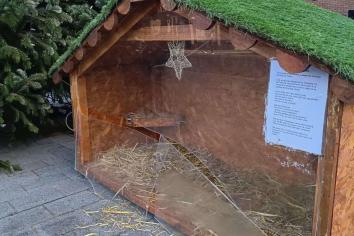 Christmas Crib damaged in Keady