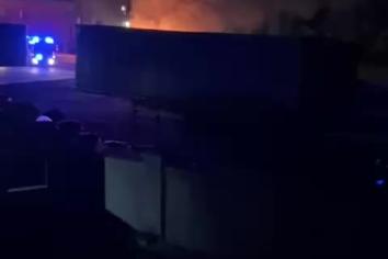Fire at White's Oats in Tandragee
