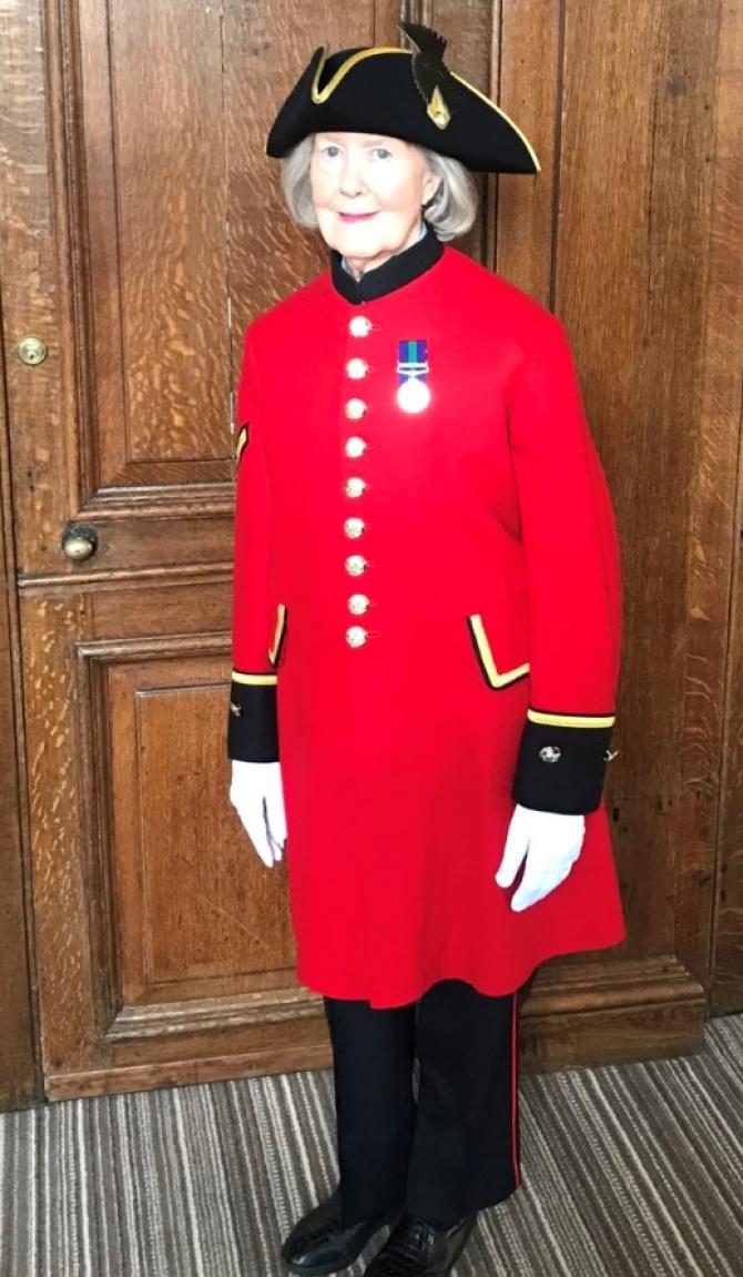 Mary joins famous ranks of the Chelsea pensioners
