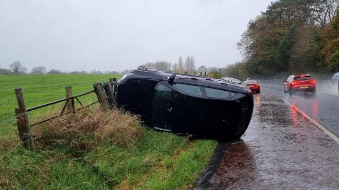 Single vehicle crash on Portadown Road
