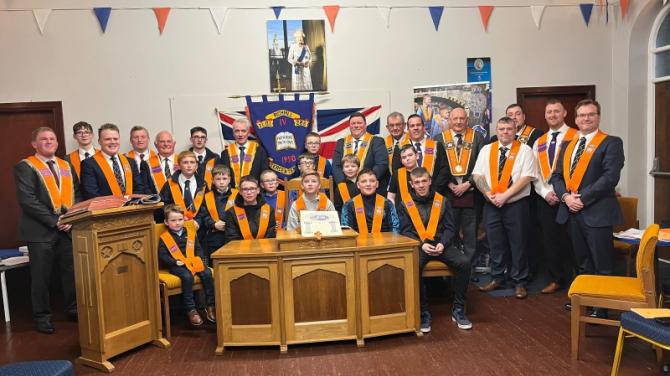 New Junior Lodge officially unveiled by Richhill District